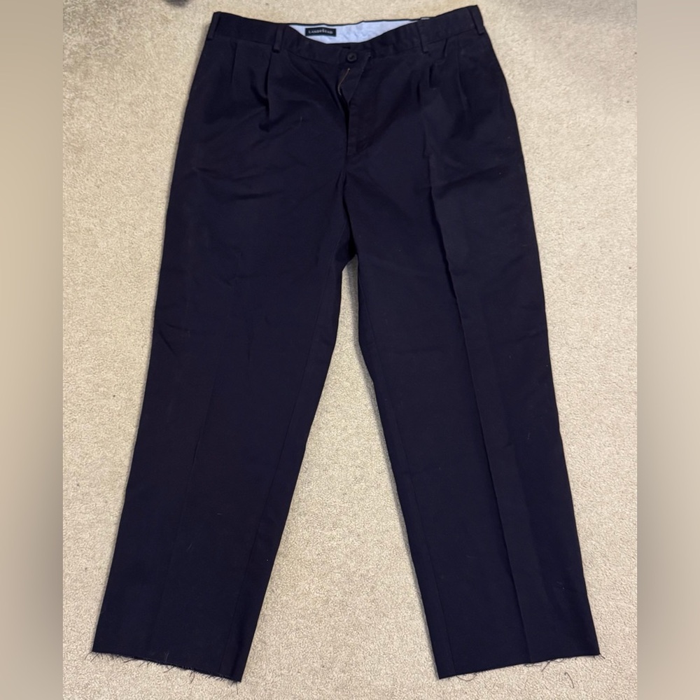 NWT Lands' End Men's Navy Dress Pants